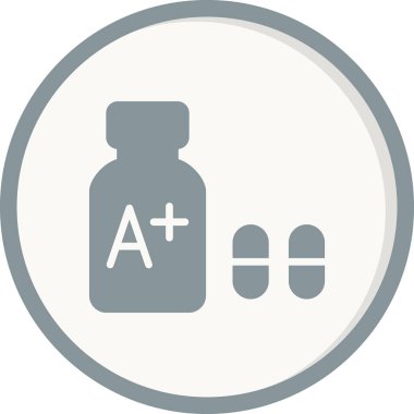 Vitaminler. Web simgesi basit illüstrasyon