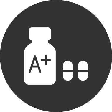 Vitaminler. Web simgesi basit illüstrasyon