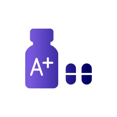 Vitaminler. Web simgesi basit illüstrasyon