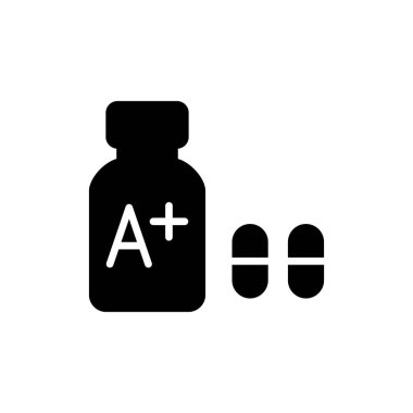 Vitaminler. Web simgesi basit illüstrasyon