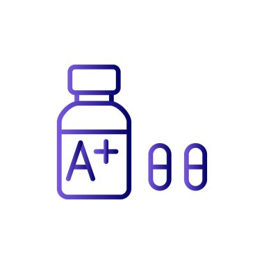 Vitaminler. Web simgesi basit illüstrasyon