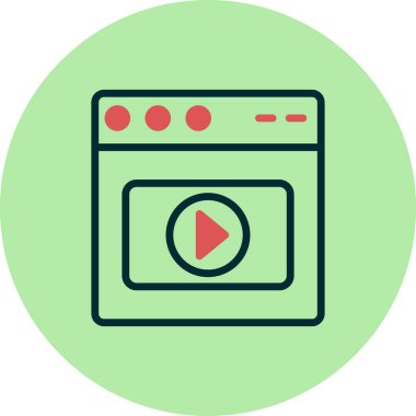 Web tarayıcı, basit vektör illüstrasyon tasarımı