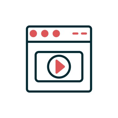 Web tarayıcı, basit vektör illüstrasyon tasarımı