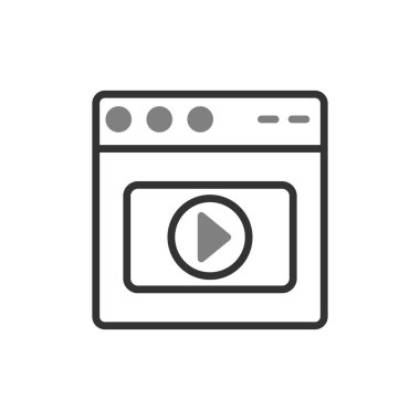 Web tarayıcı, basit vektör illüstrasyon tasarımı