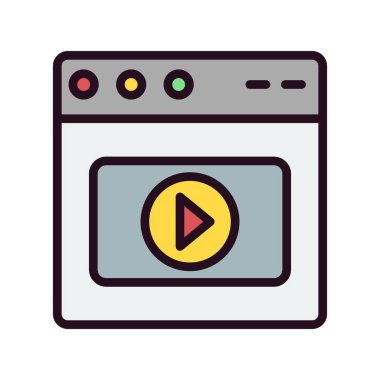 Web tarayıcı, basit vektör illüstrasyon tasarımı