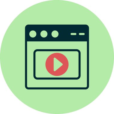 Web tarayıcı, basit vektör illüstrasyon tasarımı