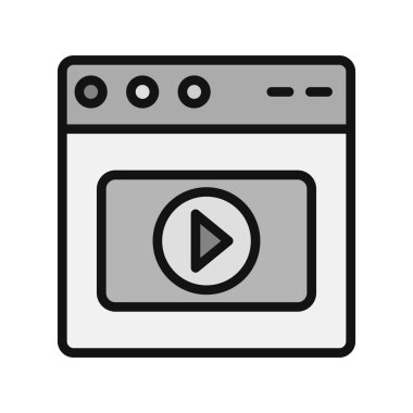 Web tarayıcı, basit vektör illüstrasyon tasarımı