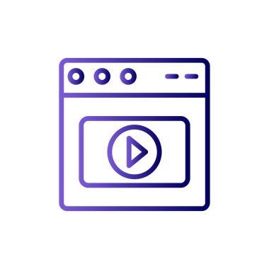 Web tarayıcı, basit vektör illüstrasyon tasarımı