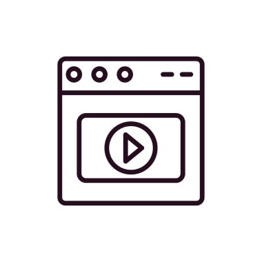 Web tarayıcı, basit vektör illüstrasyon tasarımı