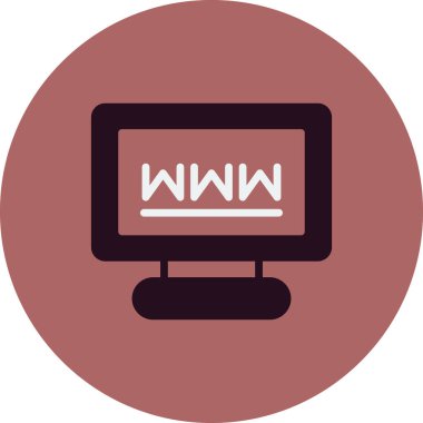 Basit web arayüzü simgesi, vektör illüstrasyonu