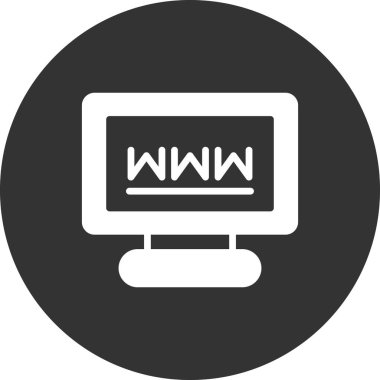 Basit web arayüzü simgesi, vektör illüstrasyonu