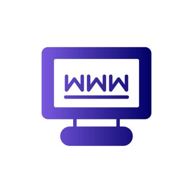 Basit web arayüzü simgesi, vektör illüstrasyonu