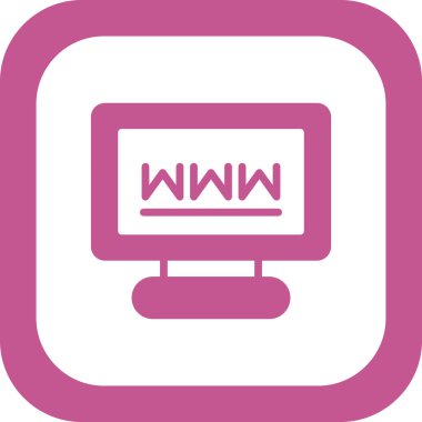 Basit web arayüzü simgesi, vektör illüstrasyonu