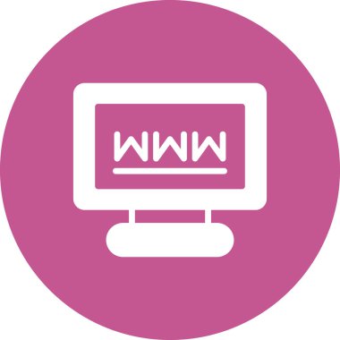 Basit web arayüzü simgesi, vektör illüstrasyonu