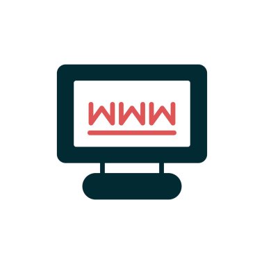 Basit web arayüzü simgesi, vektör illüstrasyonu