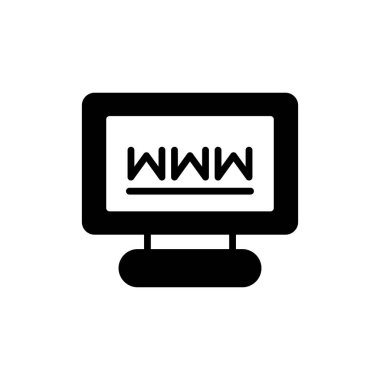 Basit web arayüzü simgesi, vektör illüstrasyonu