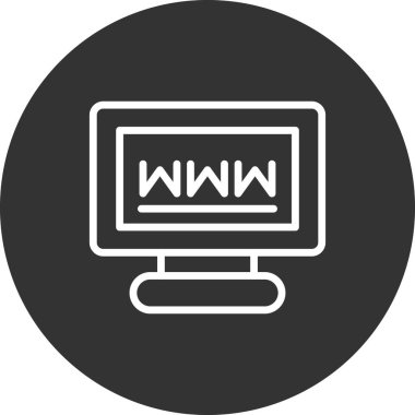 Basit web arayüzü simgesi, vektör illüstrasyonu