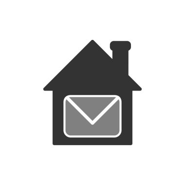 ev basit simgesi, vektör çizim