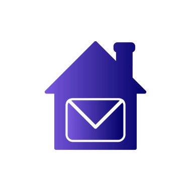 ev basit simgesi, vektör çizim