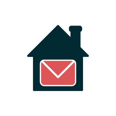 ev basit simgesi, vektör çizim