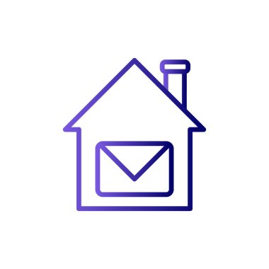 ev basit simgesi, vektör çizim