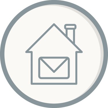 ev basit simgesi, vektör çizim