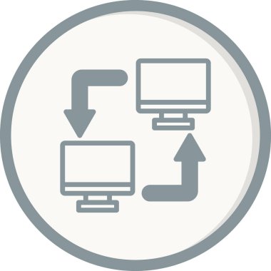 ağ paylaşım simgesi çizimi