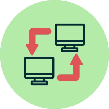 ağ paylaşım simgesi çizimi