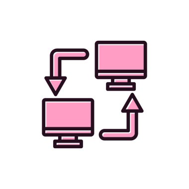 ağ paylaşım simgesi çizimi