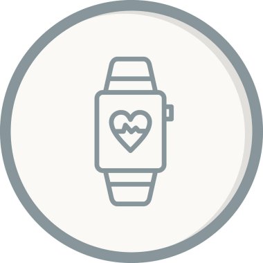 smartwatch simge vektör illüstrasyon tasarımı