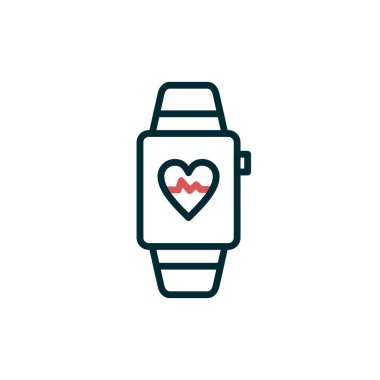 smartwatch simge vektör illüstrasyon tasarımı