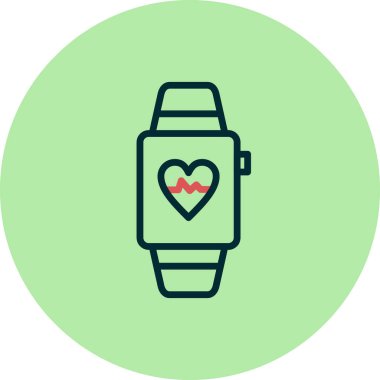 smartwatch simge vektör illüstrasyon tasarımı