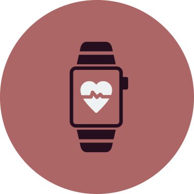 smartwatch simge vektör illüstrasyon tasarımı