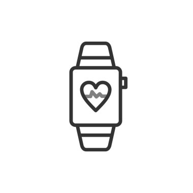 smartwatch simge vektör illüstrasyon tasarımı