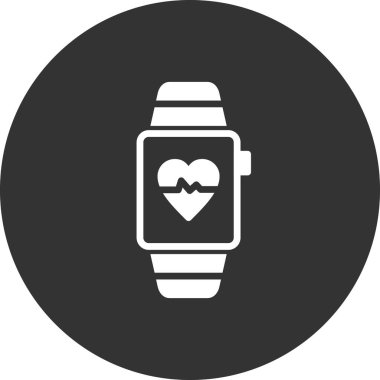 smartwatch simge vektör illüstrasyon tasarımı