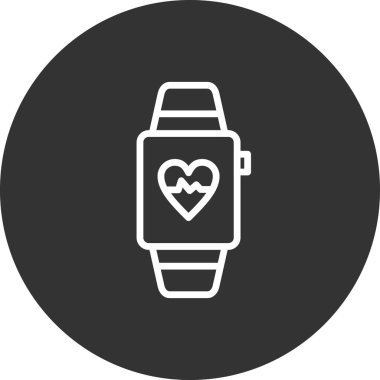 smartwatch simge vektör illüstrasyon tasarımı