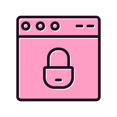 Web tarayıcı, basit vektör illüstrasyon tasarımı