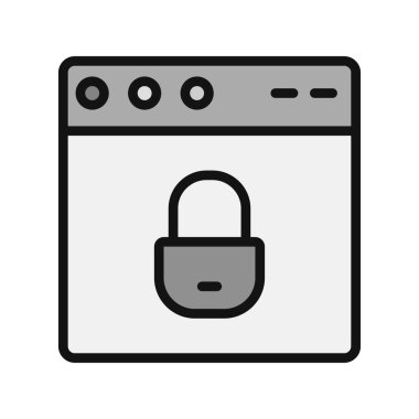 Web tarayıcı, basit vektör illüstrasyon tasarımı