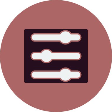 ayarlama müzik satırı vektör simgesi