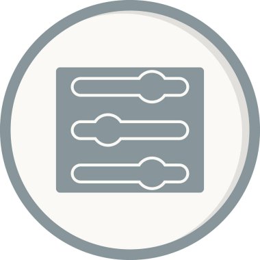 ayarlama müzik satırı vektör simgesi