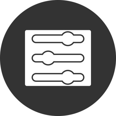 ayarlama müzik satırı vektör simgesi