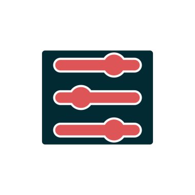 ayarlama müzik satırı vektör simgesi