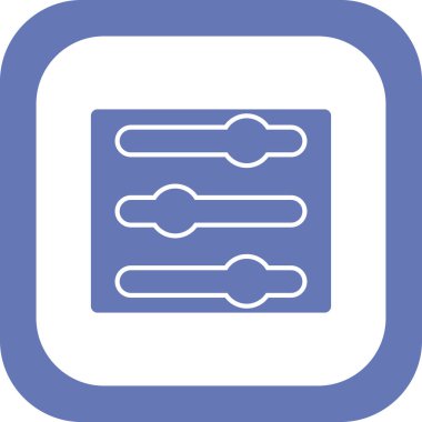 ayarlama müzik satırı vektör simgesi