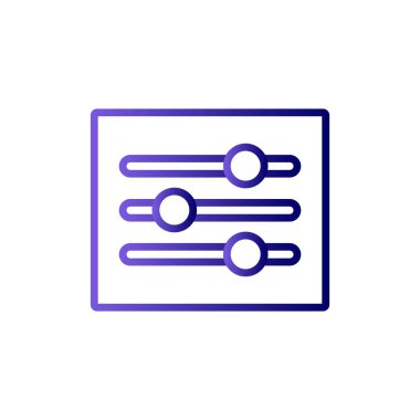 ayarlama müzik satırı vektör simgesi