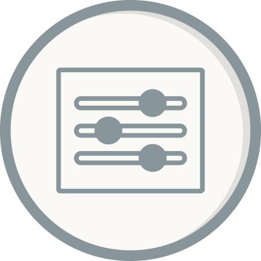 ayarlama müzik satırı vektör simgesi