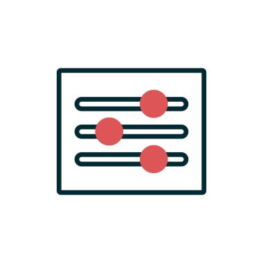 ayarlama müzik satırı vektör simgesi