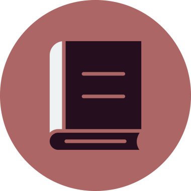 Kitap simgesinin vektör illüstrasyonu