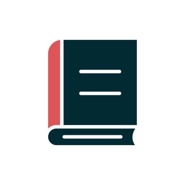 Kitap simgesinin vektör illüstrasyonu