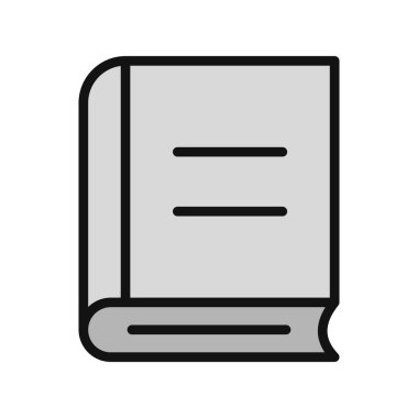 Kitap simgesinin vektör illüstrasyonu