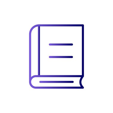 Kitap simgesinin vektör illüstrasyonu